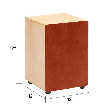 Cajon Box Drum, with Internal Guitar Strings, Lightweight Wooden Percussion Box, Portable Birch Wood Drum Musical Instrument with Silicone Feet, for Beginner & Professional, 305 x 305 x 430 mm - Image 8