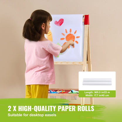 Easel Accessory Set Chalk & Markers & Paper Rolls 32PCS for Standing Easel - Image 3