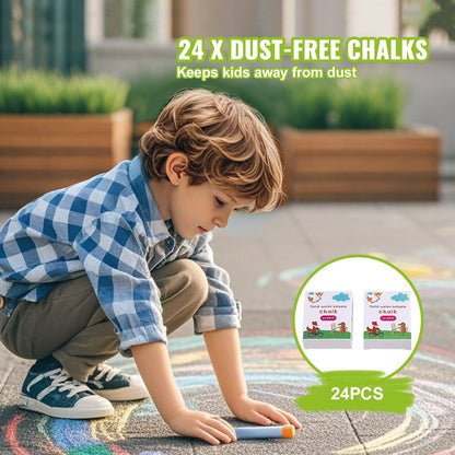 Easel Accessory Set Chalk & Markers & Paper Rolls 32PCS for Standing Easel - Image 5