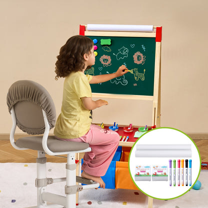 Easel Accessory Set Chalk & Markers & Paper Rolls 32PCS for Standing Easel - Image 8