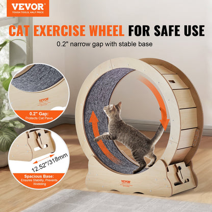 Cat Exercise Wheel Large Cat Treadmill Wheel for Indoor Cats 29.5 inch - Image 2