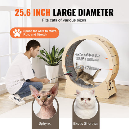 Cat Exercise Wheel Large Cat Treadmill Wheel for Indoor Cats 29.5 inch - Image 4