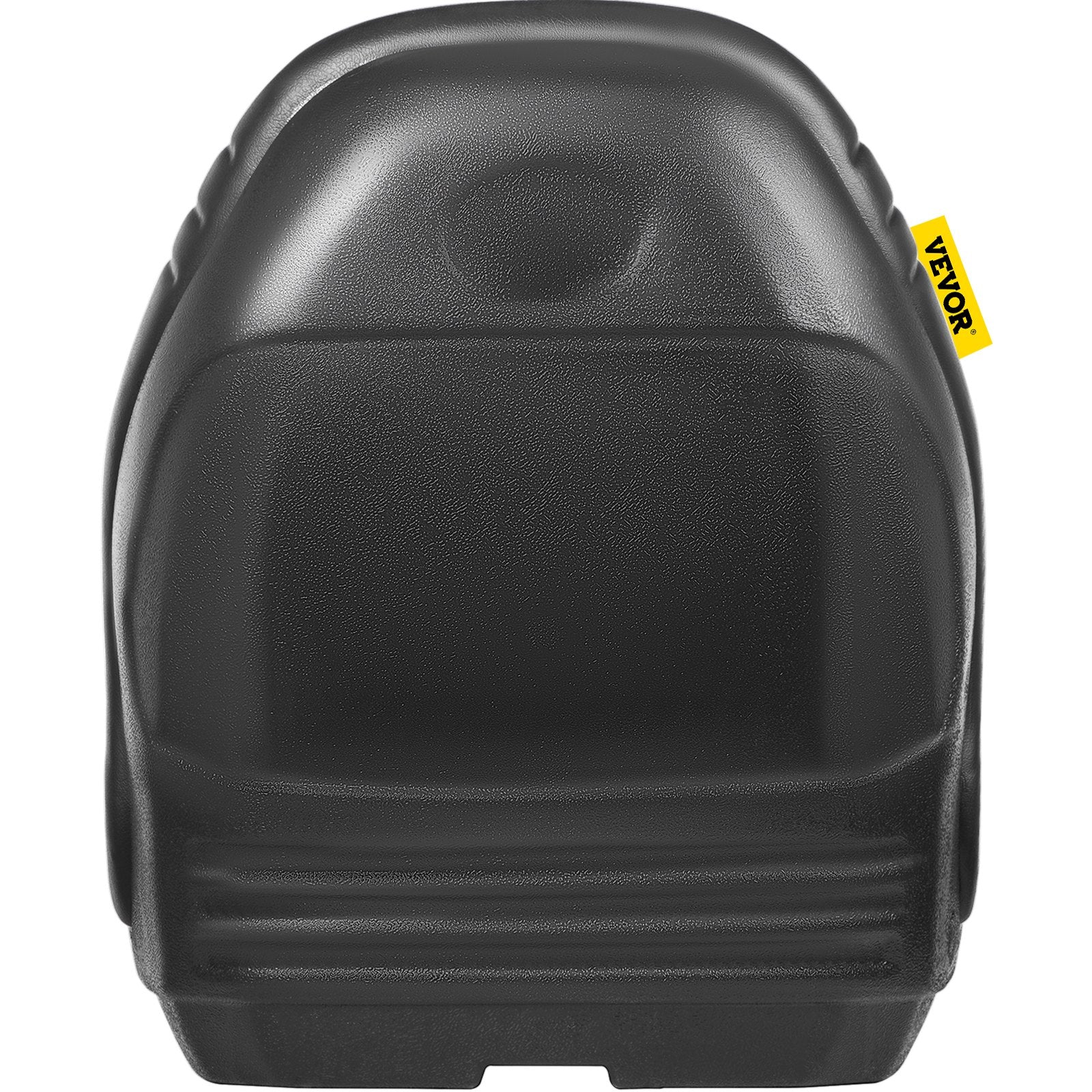 Universal Lawn Tractor Seat Replacement, Compact High Back Mower Seat, Black Vinyl Forklift Seat, Central Drain Hole Skid Steer Seat with Mounting Bolt Patterns of 8" x 11.5" & 11.25" x 11.5" - Image 9