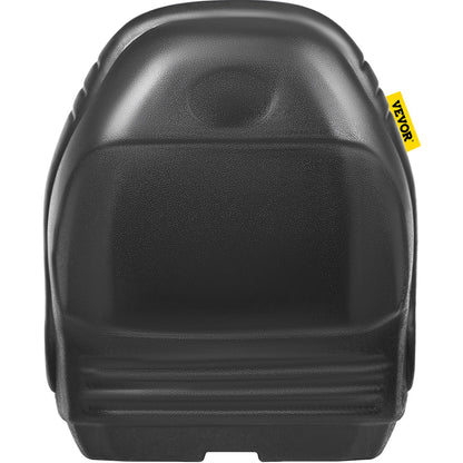 Universal Lawn Tractor Seat Replacement, Compact High Back Mower Seat, Black Vinyl Forklift Seat, Central Drain Hole Skid Steer Seat with Mounting Bolt Patterns of 8" x 11.5" & 11.25" x 11.5" - Image 9