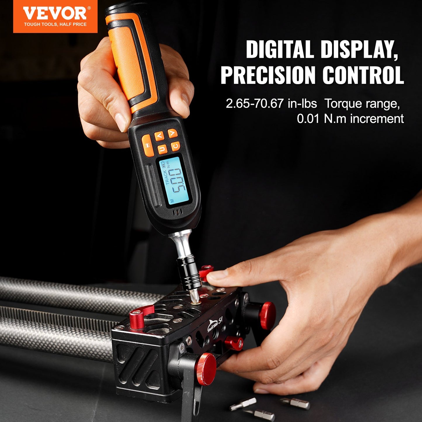 Digital Torque Screwdriver 1/4" Range 2.65-70.67in/lb w/ 0.01N.m Increment - Image 2