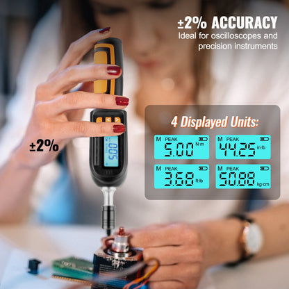 Digital Torque Screwdriver 1/4" Range 2.65-70.67in/lb w/ 0.01N.m Increment - Image 3