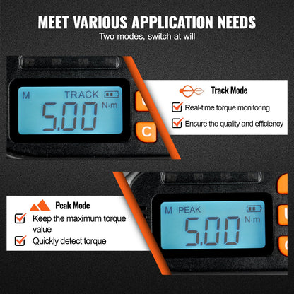 Digital Torque Screwdriver 1/4" Range 2.65-70.67in/lb w/ 0.01N.m Increment - Image 5