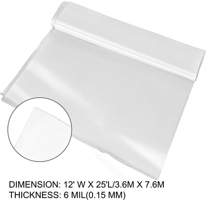 Greenhouse Film, Greenhouse Polyethylene Film 12x25 ft Greenhouse Plastic - Image 8