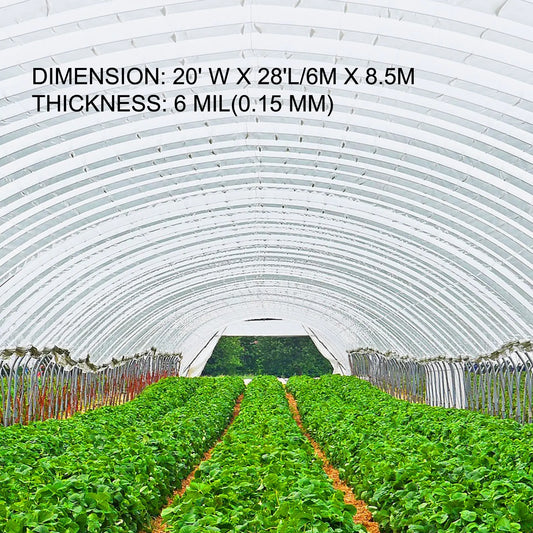 Greenhouse Film, Greenhouse Polyethylene Film 20x28 ft Greenhouse Plastic - Image 3