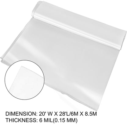 Greenhouse Film, Greenhouse Polyethylene Film 20x28 ft Greenhouse Plastic - Image 8