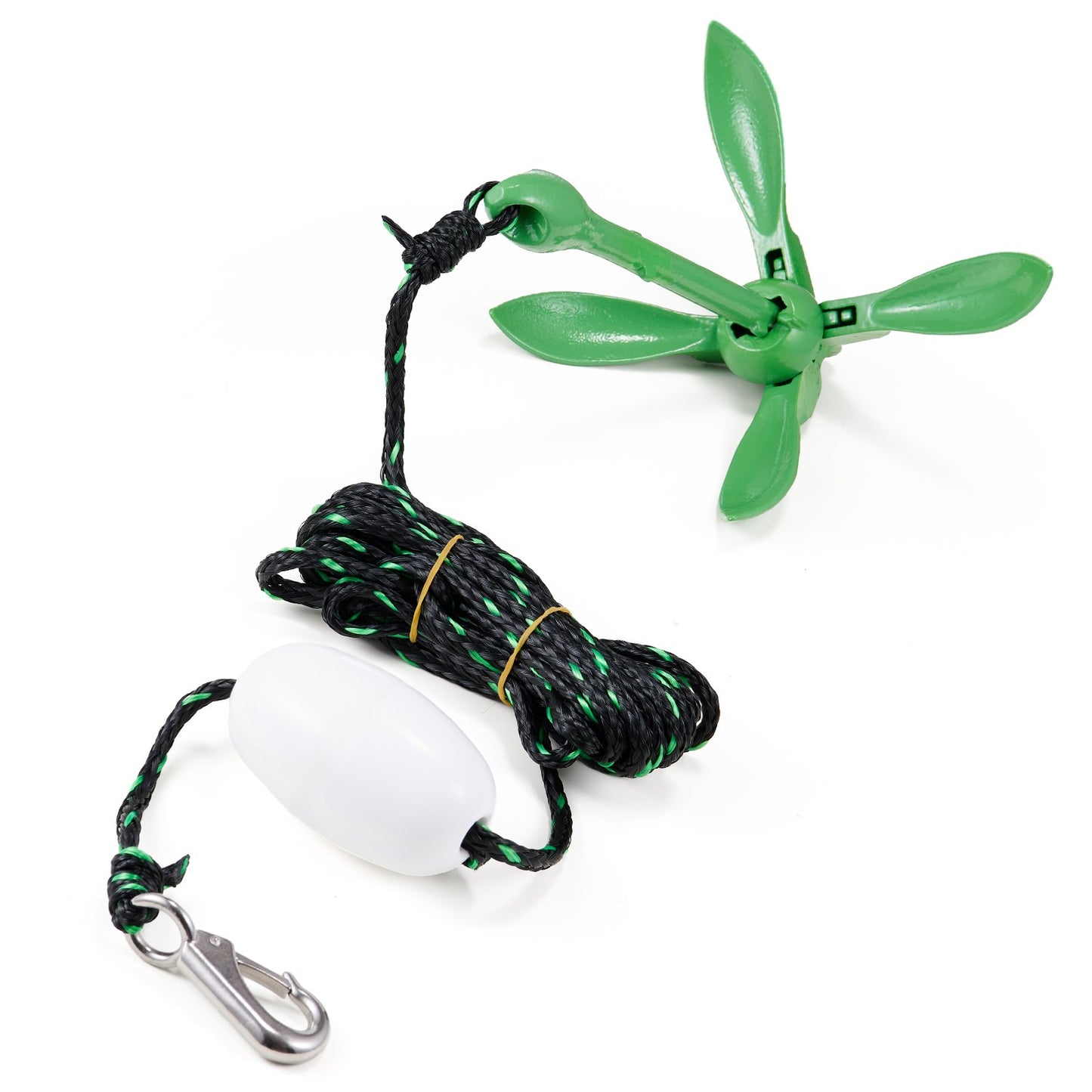 Kayak Anchor Kit, 3.5 lb Paddle Board Anchor Kit with 26.2 ft/8 m Rope and Buoy, Folding Small Boat Anchor with Storage Bag and Snap Hook, Kayak Accessories for Kayaks, Small Boats, Canoes - Image 9