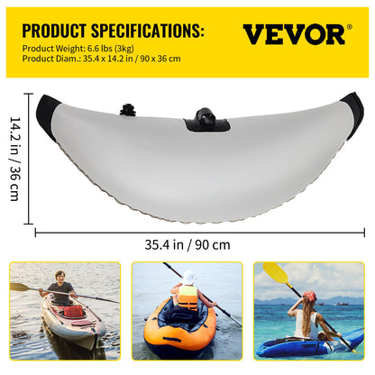 Kayak Outrigger Stabilizer Inflatable Outrigger Float 2PCS PVC w/ Arms Rod - Image 7
