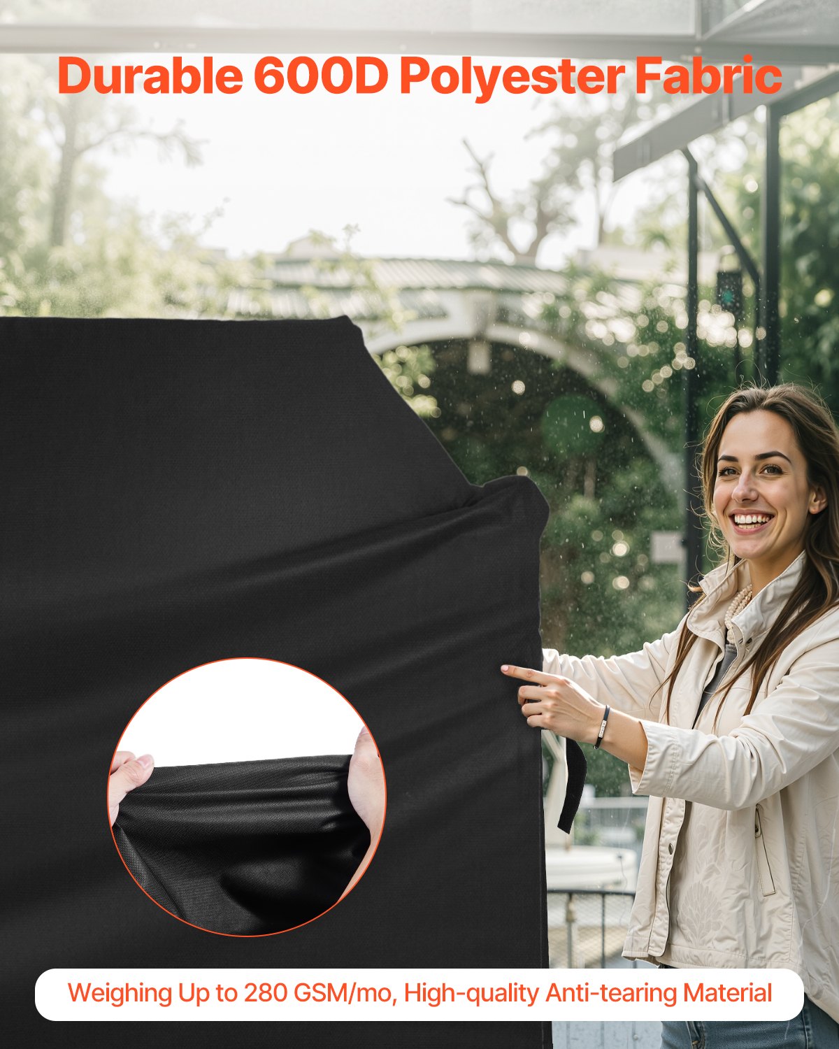 58 inch Grill Cover Heavy Duty BBQ Gas Grill Cover Outdoor Waterproof - Image 2