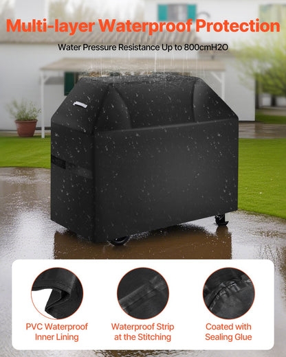 58 inch Grill Cover Heavy Duty BBQ Gas Grill Cover Outdoor Waterproof - Image 3