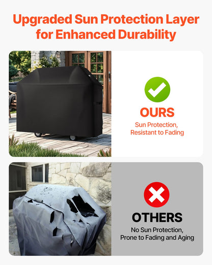 58 inch Grill Cover Heavy Duty BBQ Gas Grill Cover Outdoor Waterproof - Image 6