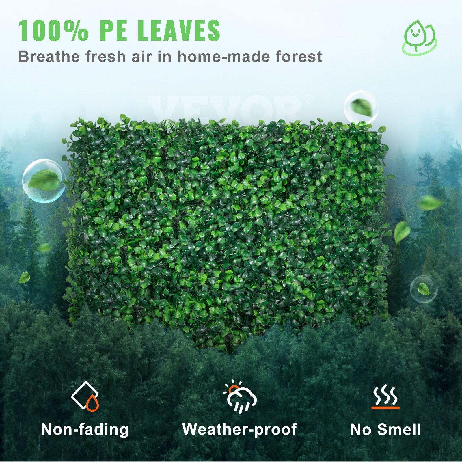 12PCS 10x10 inch Artificial Boxwood Panels, Boxwood Hedge Wall Mat,Artificial Grass Backdrop Wall, Privacy Hedge Screen UV Protected for Outdoor Indoor Garden Fence Backyard - Image 3