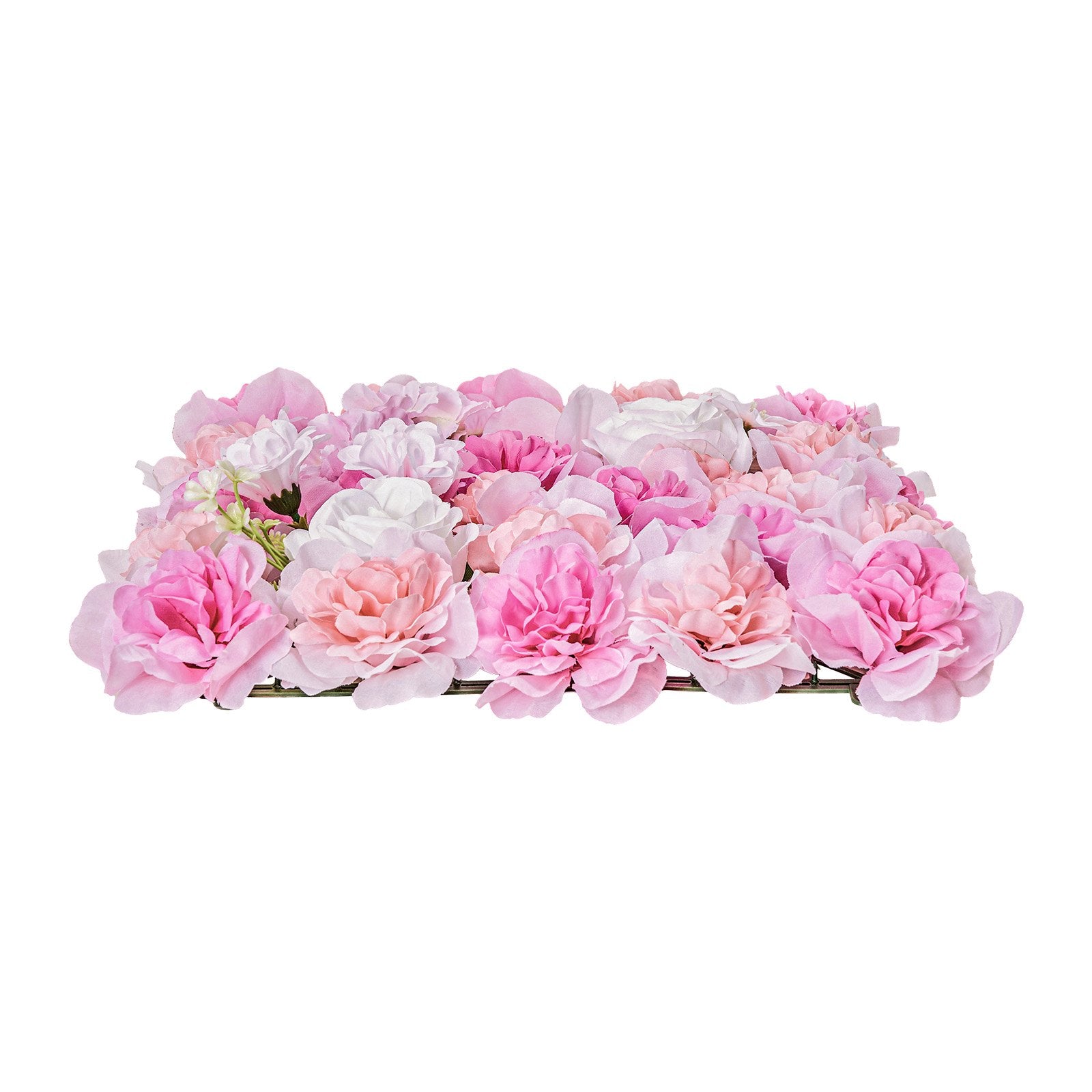 3D Flower Wall Panel, 12 PCS 15 x 15 inch, Artificial Floral Wall Background Mesh Backing Mat,Seamless Design&Easy Installation for Wedding Valentines Day Home Baby Party Backdrop Decor,Pink - Image 9