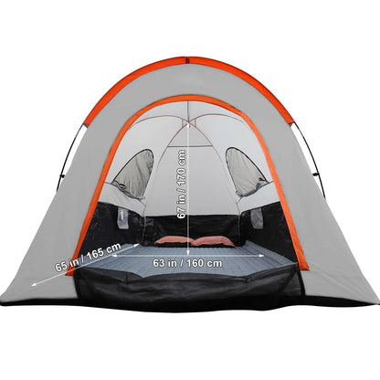 Truck Bed Tent, 5.5'-6' Pickup Truck Tent with Rain Layer and Carry Bag, Waterproof PU2000mm Double Layer Truck Tent for Camping, Accommodate 2-3 Person, for Camping Traveling Outdoor Activities - Image 8