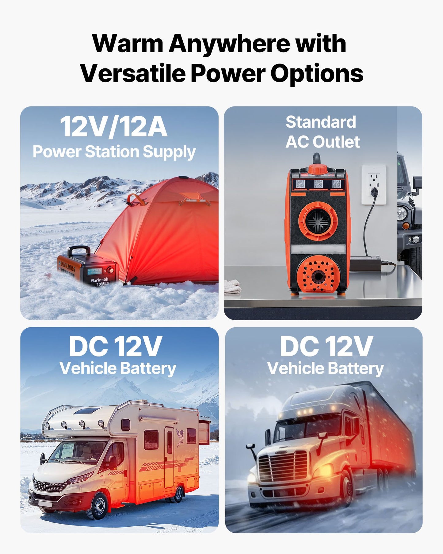Diesel Heater, 8KW, DC 12V, All in One Portable Diesel Air Heater with Bluetooth APP Control, Remote Control and LCD Screen, 4.5 L Fuel Tank for Vehicles, Vans, RVs, Campers, and Garages - Image 7