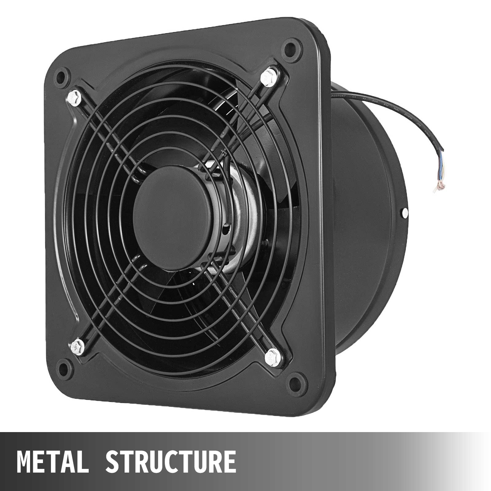 Industrial Ventilation Extractor Metal Axial Exhaust Commercial 12 inch Air Blower Fan 250MM opening exhaust fan 2800 RPM Low Noise Stable Running - Image 2