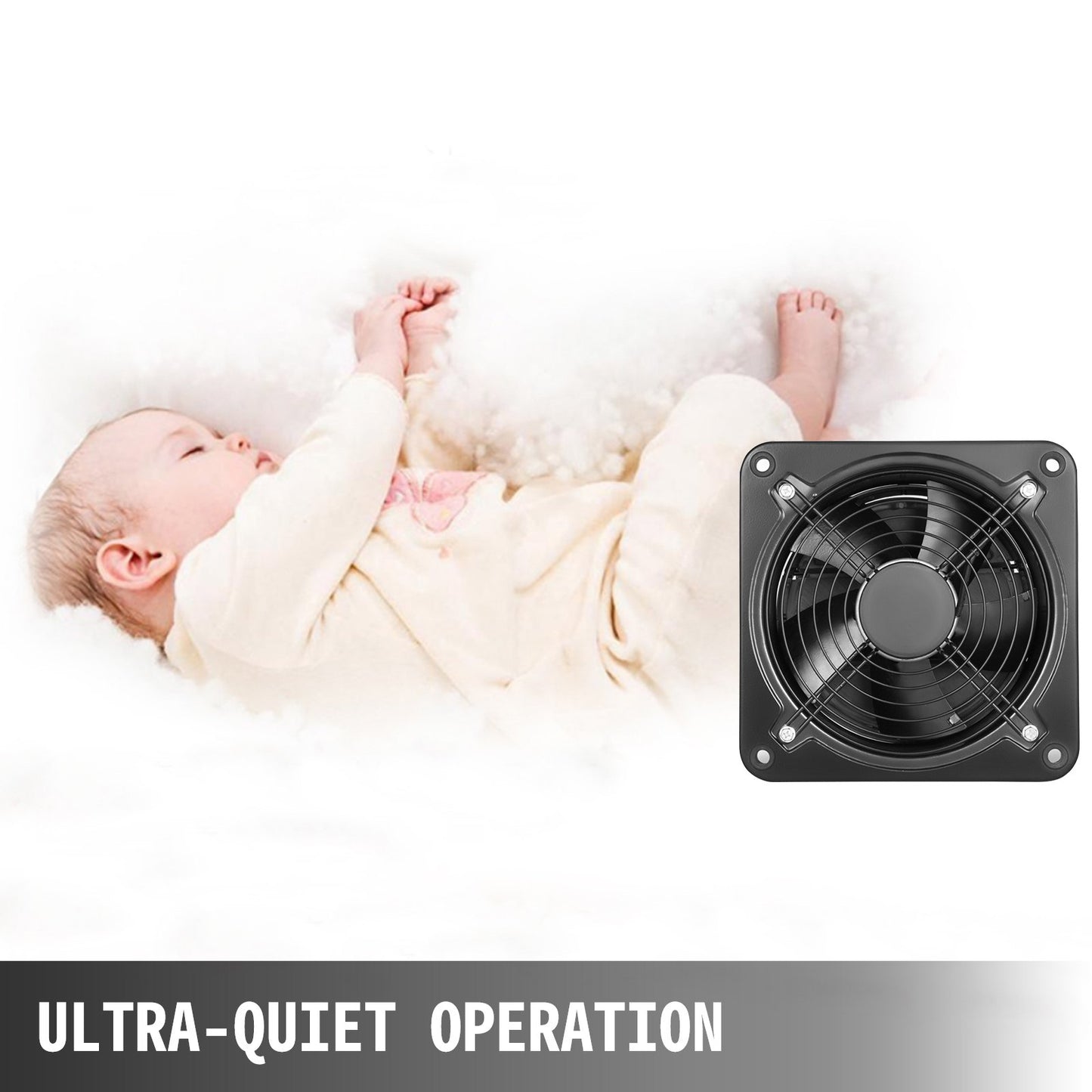 Industrial Ventilation Extractor Metal Axial Exhaust Commercial 12 inch Air Blower Fan 250MM opening exhaust fan 2800 RPM Low Noise Stable Running - Image 4