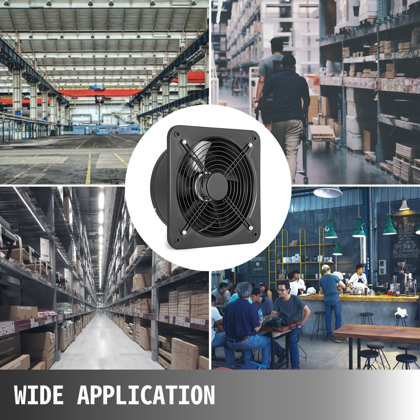 12 Inch Industrial Ventilation Extractor ventilation fan commercial air blower fan Metal Axial Exhaust 300MM Air Puller Fan (300MM/12 Inch) - Image 7