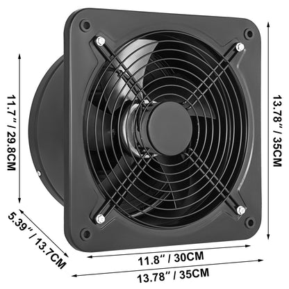 12 Inch Industrial Ventilation Extractor ventilation fan commercial air blower fan Metal Axial Exhaust 300MM Air Puller Fan (300MM/12 Inch) - Image 8
