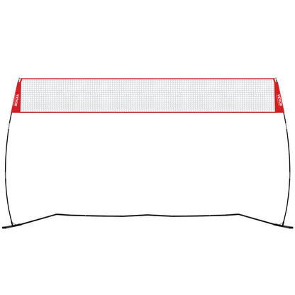 Freestanding Volleyball Training Net for Indoor or Outdoor Use, Adjustable Height Portable Net System with Carrying Bag, Professional Volleyball Practice Trainer for Hitting or Serving Drills