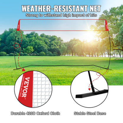 Freestanding Volleyball Training Net for Indoor or Outdoor Use, Adjustable Height Portable Net System with Carrying Bag, Professional Volleyball Practice Trainer for Hitting or Serving Drills - Image 5