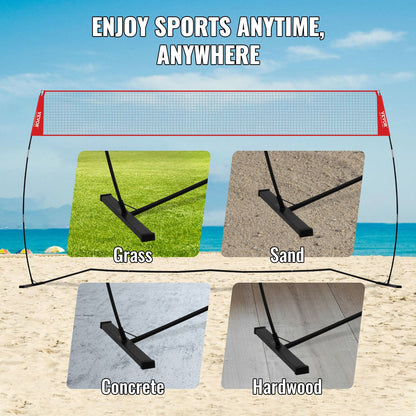 Freestanding Volleyball Training Net for Indoor or Outdoor Use, Adjustable Height Portable Net System with Carrying Bag, Professional Volleyball Practice Trainer for Hitting or Serving Drills - Image 7
