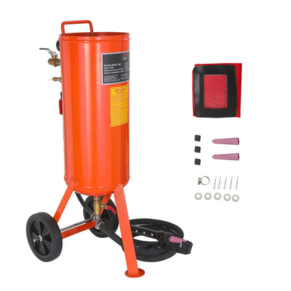 10 Gallon Heavy-Duty Sand Blaster, 60-110 PSI High Pressure Sandblaster, Portable Abrasive Blasting Tank, Air Sand Blasting Kit with 2 Ceramic Nozzles & 7.5ft Hose for Stain, Rust, Paint Removal - Image 9