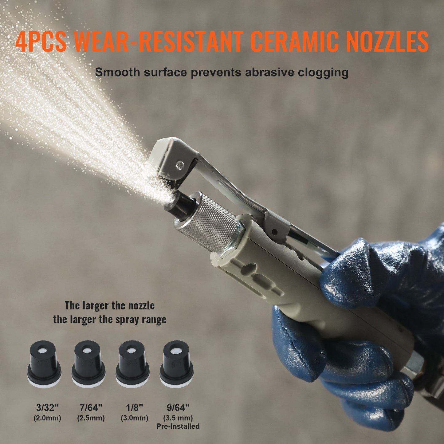 5 Gallon Sand Blaster 60-110 PSI High Pressure Sandblaster with 4 Nozzles - Image 5
