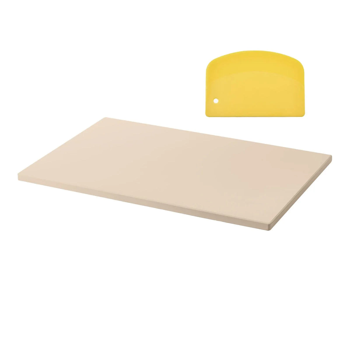 Pizza Stone, 508 x 355 mm Rectangular Cordierite Pizza Stone, Extra Large Baking-Stone with PP Scraper, 17 mm Thick Heat-Resistant Cordierite, for Oven, Baking Bread & Pizzas, BBQ Grilling