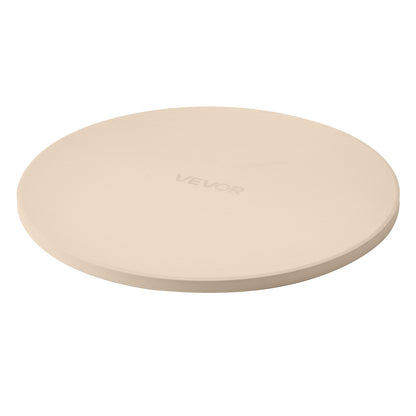 Pizza Stone, 381 mm Round Cordierite Pizza Stone, Extra Large Baking-Stone with Aluminum Peel, 17 mm Thickness Heat-Resistant Cooking Cordierite, for Kitchen Oven, Baking Pizzas, BBQ Grilling - Image 9