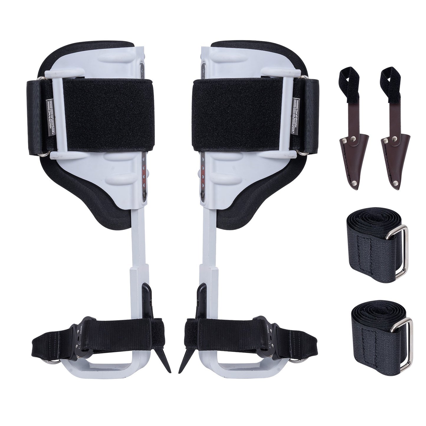 Tree Climbing Spikes, 1 Pair Aluminum Climbing Spurs, 350lbs Load Capacity Tree Climbing Gear with Straps and Spike Protectors, Arborist Equipment for Climbers, Hunting, Fruit Picking, White - Image 9