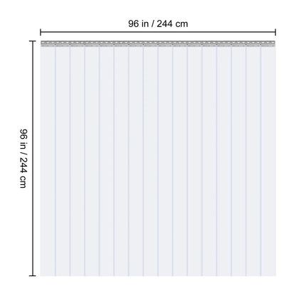 Strip Curtain PVC Door Curtain 244 x 244 cm Cooler Freezer Clear Plastic - Image 8