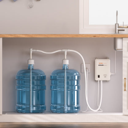 Bottled Water Dispenser Pump System, 2x5 Gallon Dispensing System, Automatic Electric Water Dispenser, Double-Pipe Water Jug Pump, Compatible Use with Coffee/Tea Machine, Refrigerator, Ice Maker - Image 8