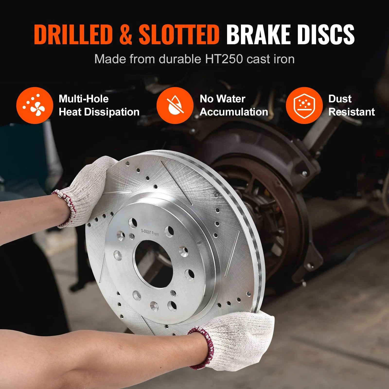 Front&Rear Rotors Disc Brake Pads Kit for 14-18 Chevy Silverado Gmc Sierra 1500 - Image 4