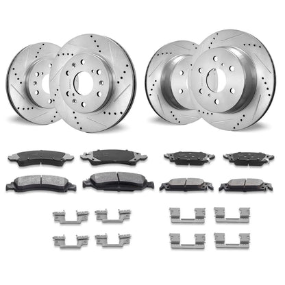 Front&Rear Rotors Disc Brake Pads Kit for 14-18 Chevy Silverado Gmc Sierra 1500 - Image 9