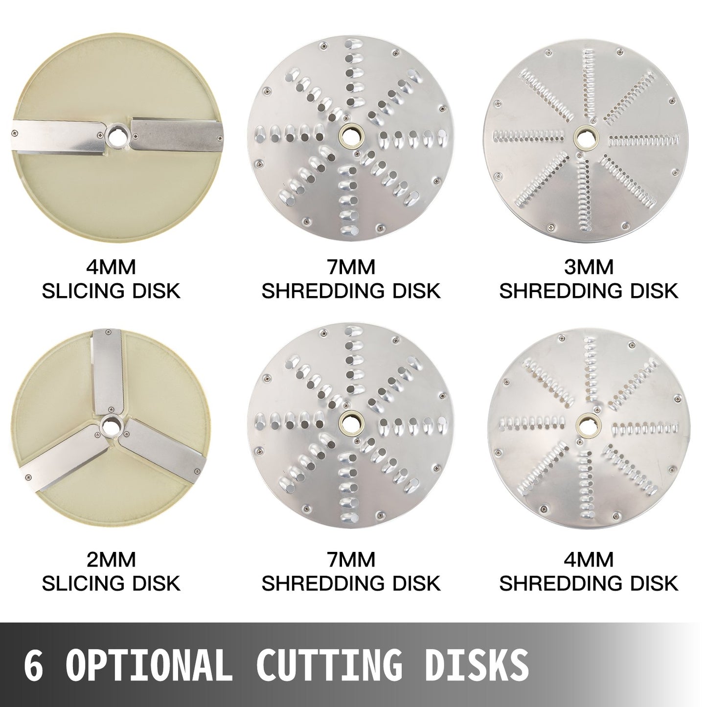 Vegetable Cutter Commercial Food Processor 6 Cutting Disks Vegetable Processor - Image 5