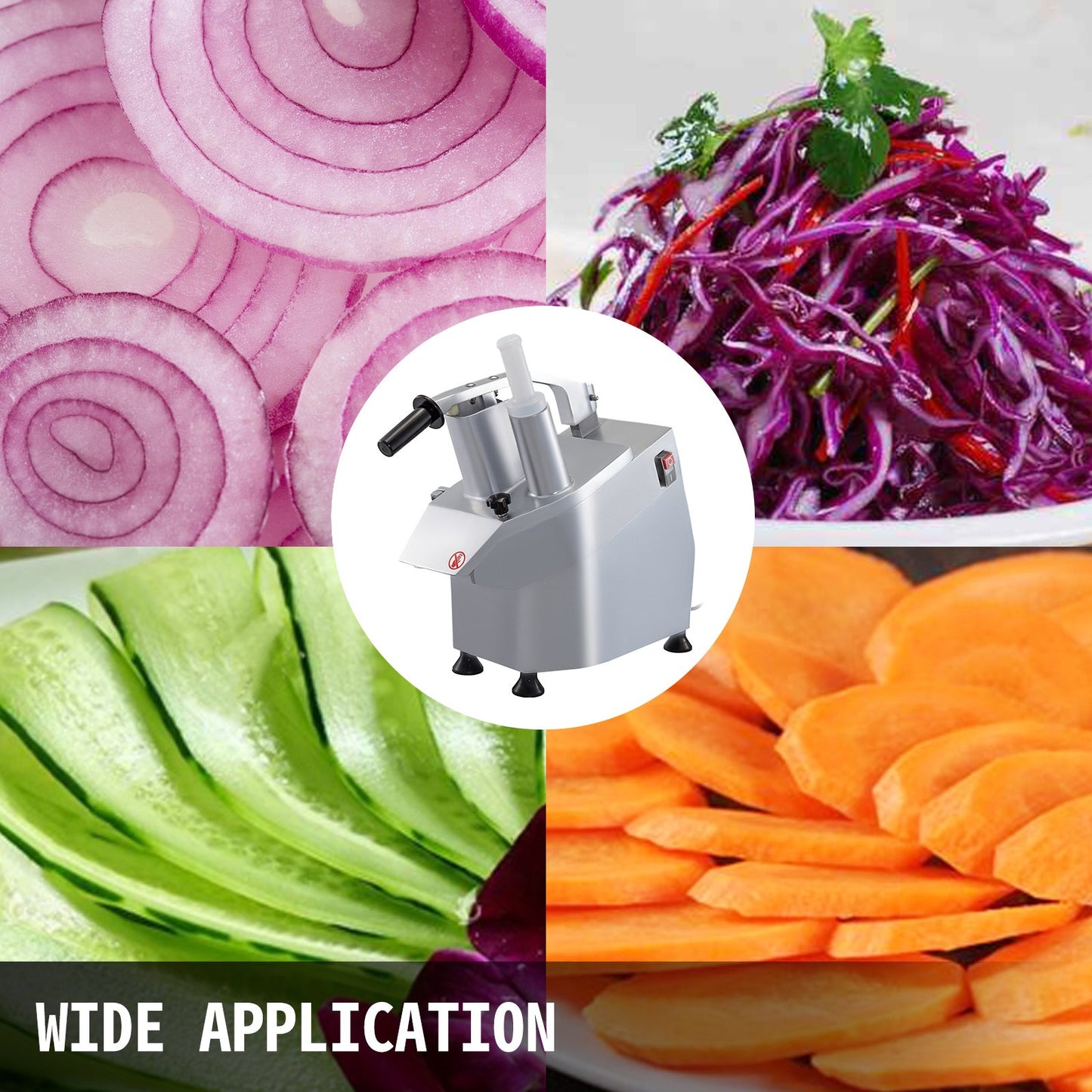 Vegetable Cutter Commercial Food Processor 6 Cutting Disks Vegetable Processor - Image 7