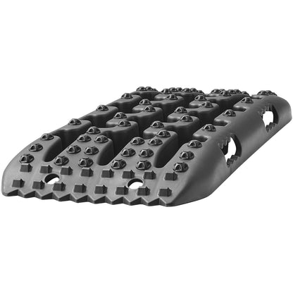 2PCS Traction Boards with PP for Mud Snow Sand Storage Bag Short Black