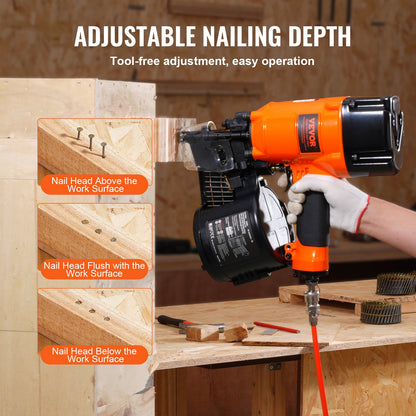 CN83N Coil Siding Nailer 50mm to 83mm 15 Degree Pneumatic Nail Gun - Image 3