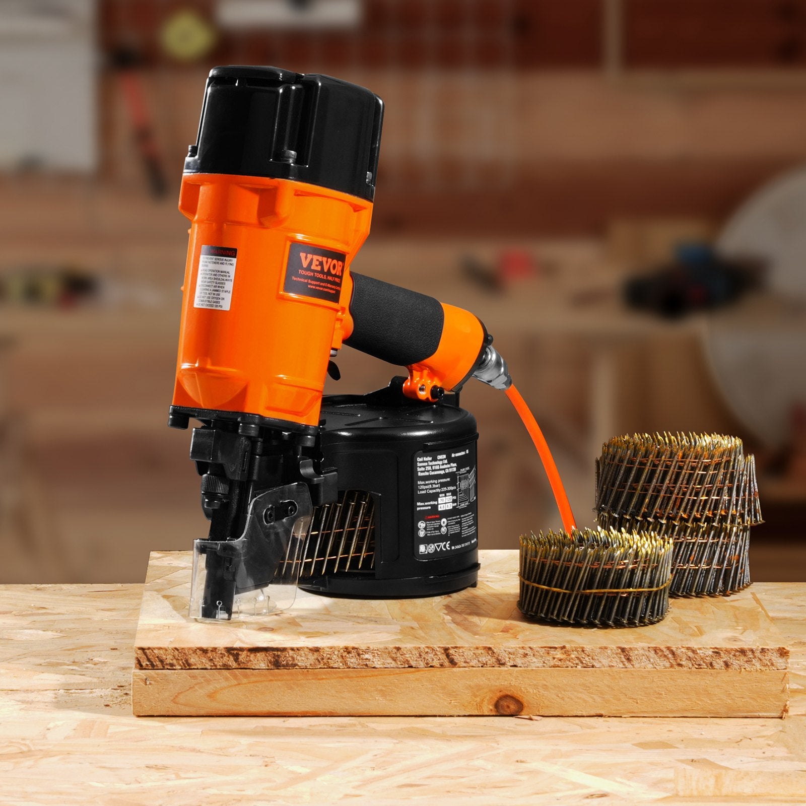 CN83N Coil Siding Nailer 50mm to 83mm 15 Degree Pneumatic Nail Gun - Image 8