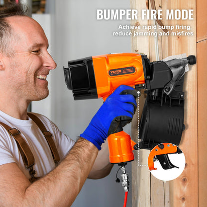 MCN90 Coil Framing Nailer 45mm to 90mm 15 Degree Pneumatic Nail Gun - Image 4