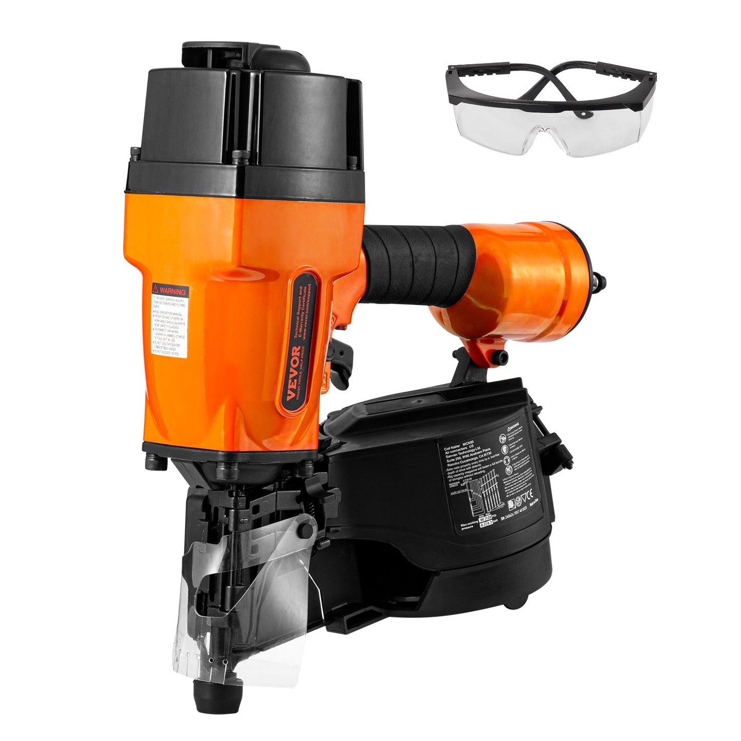 MCN90 Coil Framing Nailer 45mm to 90mm 15 Degree Pneumatic Nail Gun - Image 9