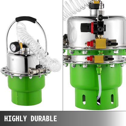 Pneumatic Air Pressure Bleeder, Brake Pressure Bleeding Tool Portable Brake and Clutch Bleeder Valve System Kit Garage Workshop Mechanics Brake Oil and Fluid Extractor Bleeder Tool - Image 6