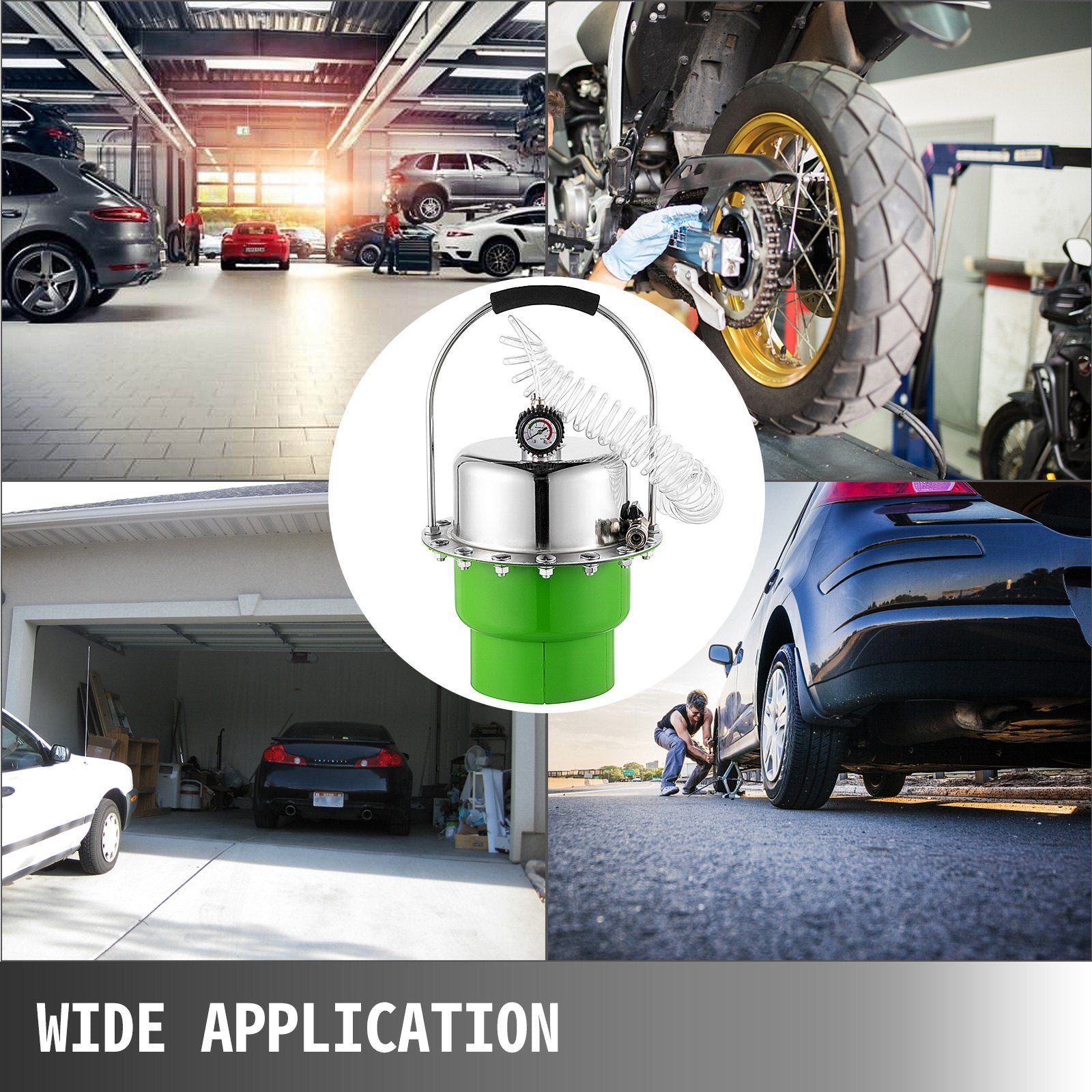 Pneumatic Air Pressure Bleeder, Brake Pressure Bleeding Tool Portable Brake and Clutch Bleeder Valve System Kit Garage Workshop Mechanics Brake Oil and Fluid Extractor Bleeder Tool - Image 7