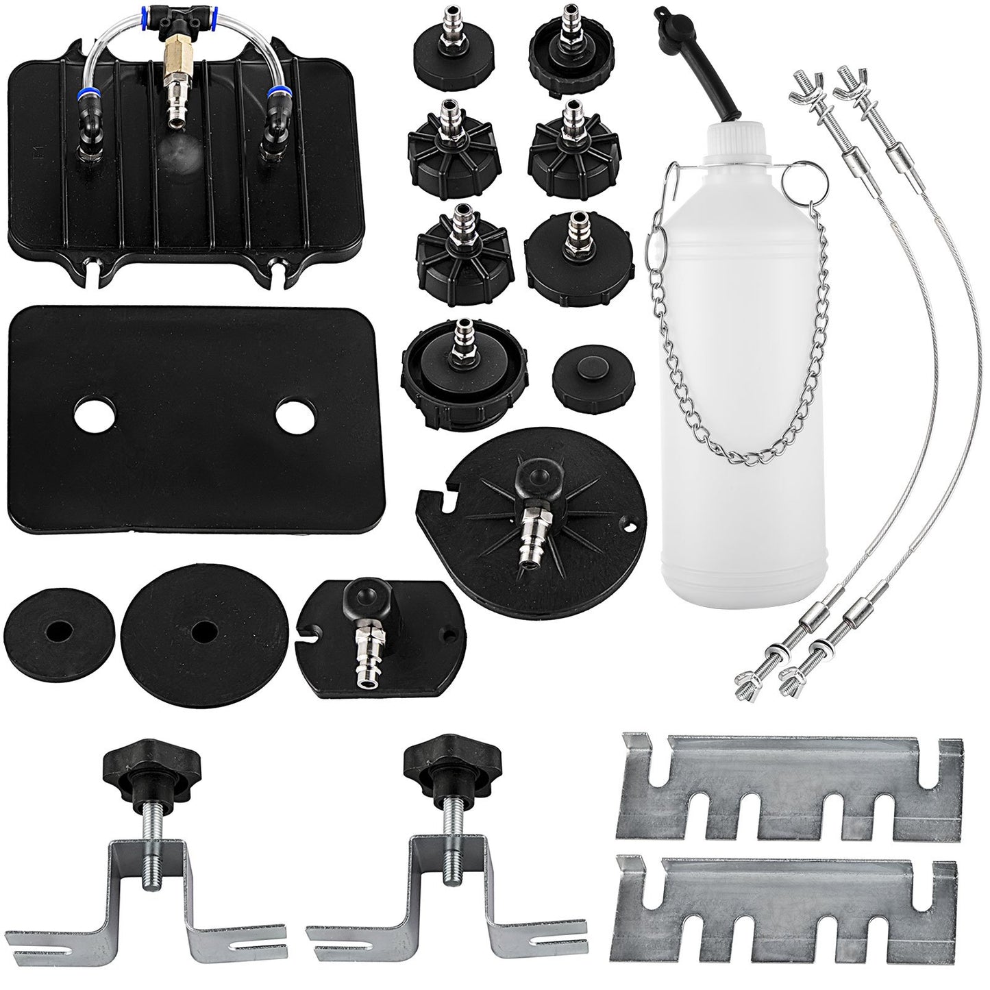 Pneumatic Air Pressure Bleeder, Brake Pressure Bleeding Tool Portable Brake and Clutch Bleeder Valve System Kit Garage Workshop Mechanics Brake Oil and Fluid Extractor Bleeder Tool - Image 9