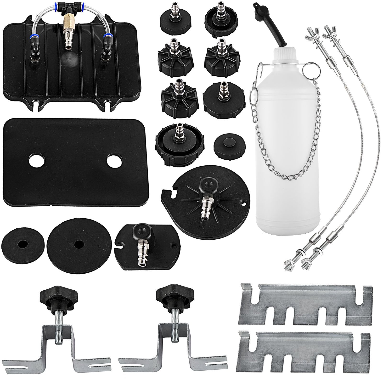 Pneumatic Air Pressure Bleeder, Brake Pressure Bleeding Tool Portable Brake and Clutch Bleeder Valve System Kit Garage Workshop Mechanics Brake Oil and Fluid Extractor Bleeder Tool - Image 9